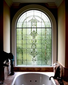 Tucker Arch Decorative Glass Window